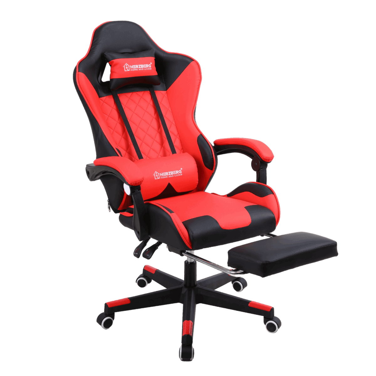 Ergonomische gaming bureaustoel Rood - Veilingcoach.be