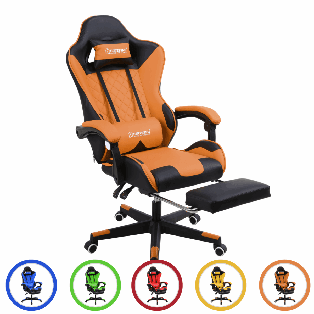 Ergonomische gaming bureaustoel Rood - Veilingcoach.be