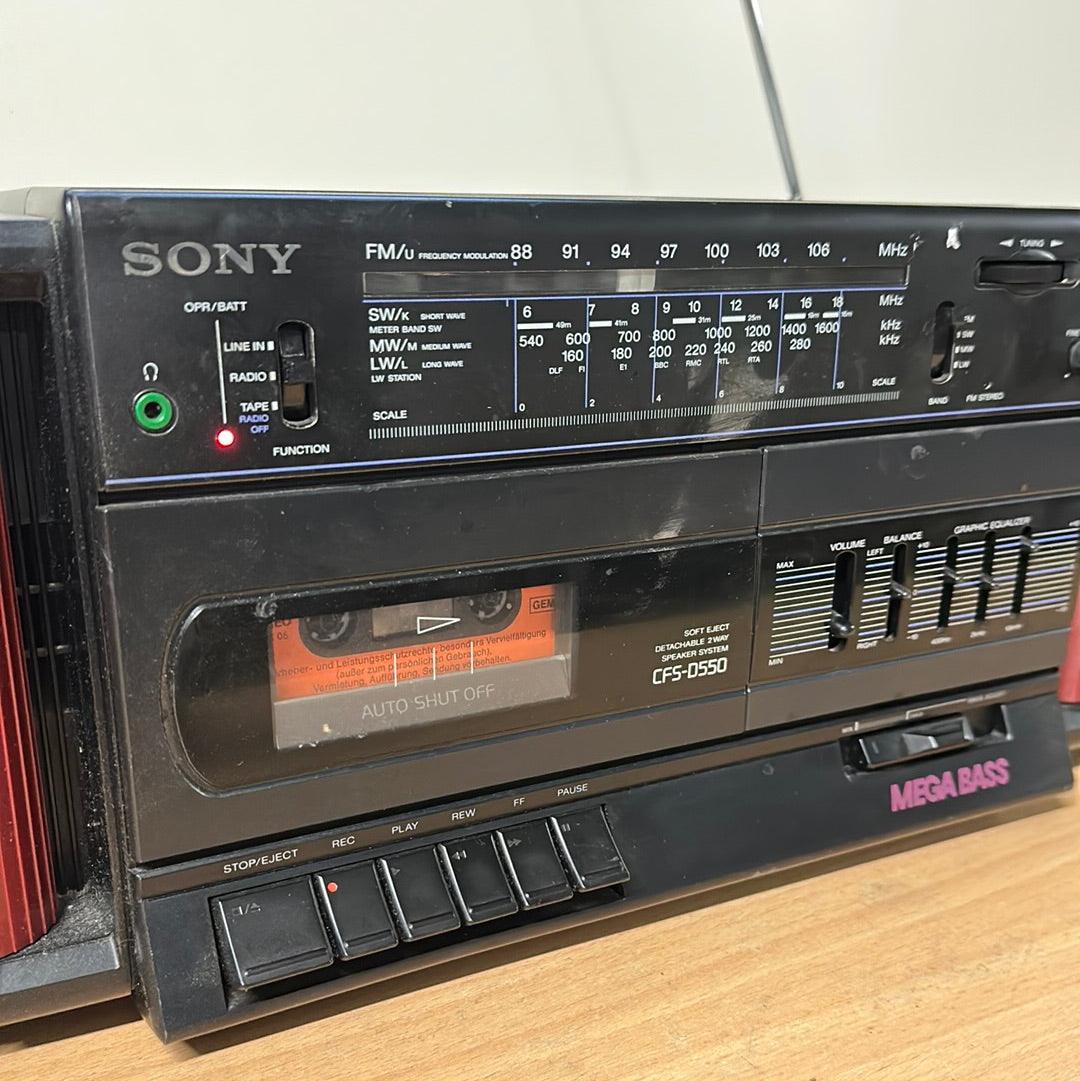Draagbare radio cassette Sony CFS-D550 - Veilingcoach.be