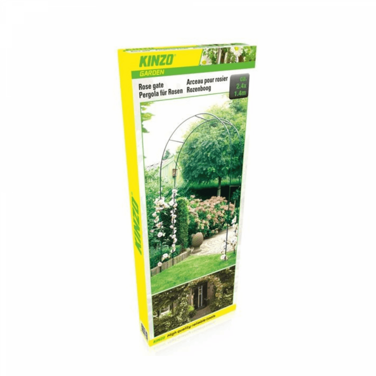 Kinzo Metalen tuinboog voor klimplanten 140x240cm - Veilingcoach.be