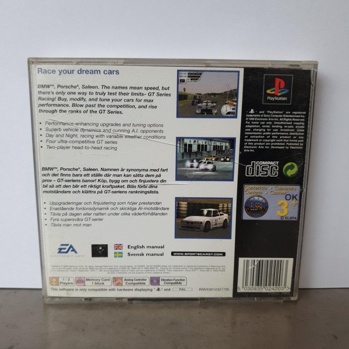 SPORTS CAR GT CLASSICS game Sony Playstation 1 (PS1) - Veilingcoach.be