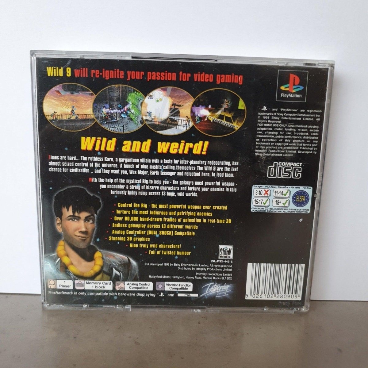 WILD 9 game Sony Playstation 1 (PS1) - Veilingcoach.be